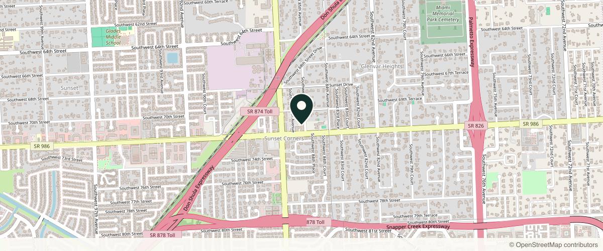 Map showing VITTO MD PLASTIC SURGERY in Miami, Florida