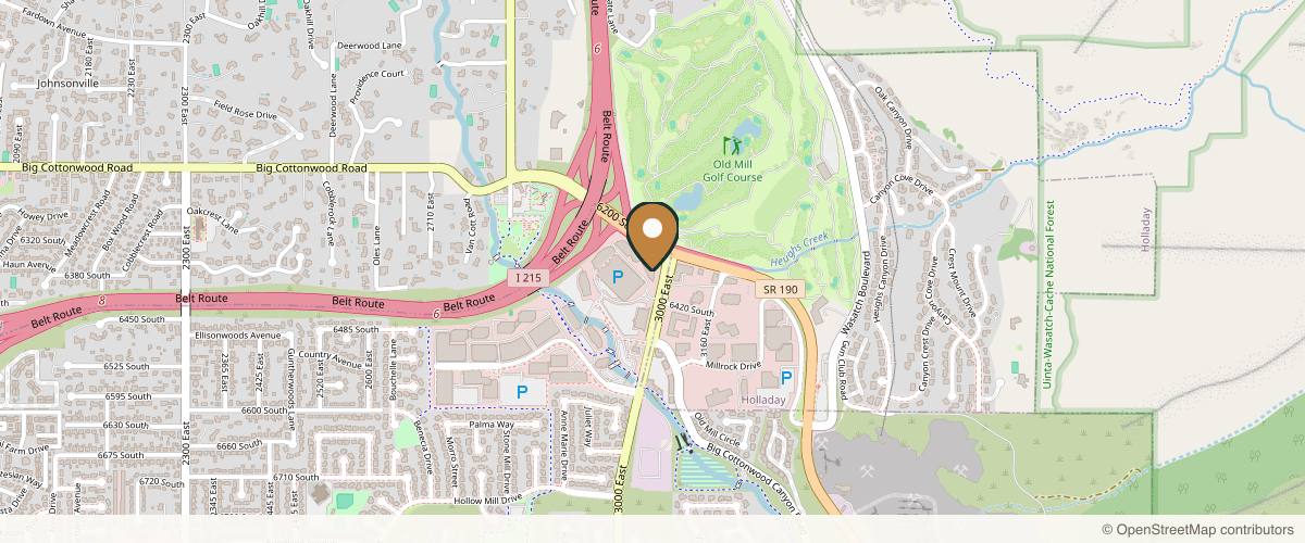 Map showing Ward Plastic Surgery - Facial & Body Plastic Surgery in Salt Lake City, Utah
