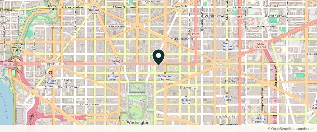Map showing Washington Institute of Dermatologic Laser Surgery in Washington, District of Columbia