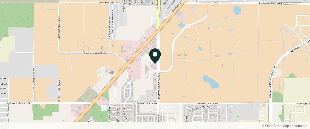 Map showing Water's Edge Dermatology - Ocala West in Ocala, Florida
