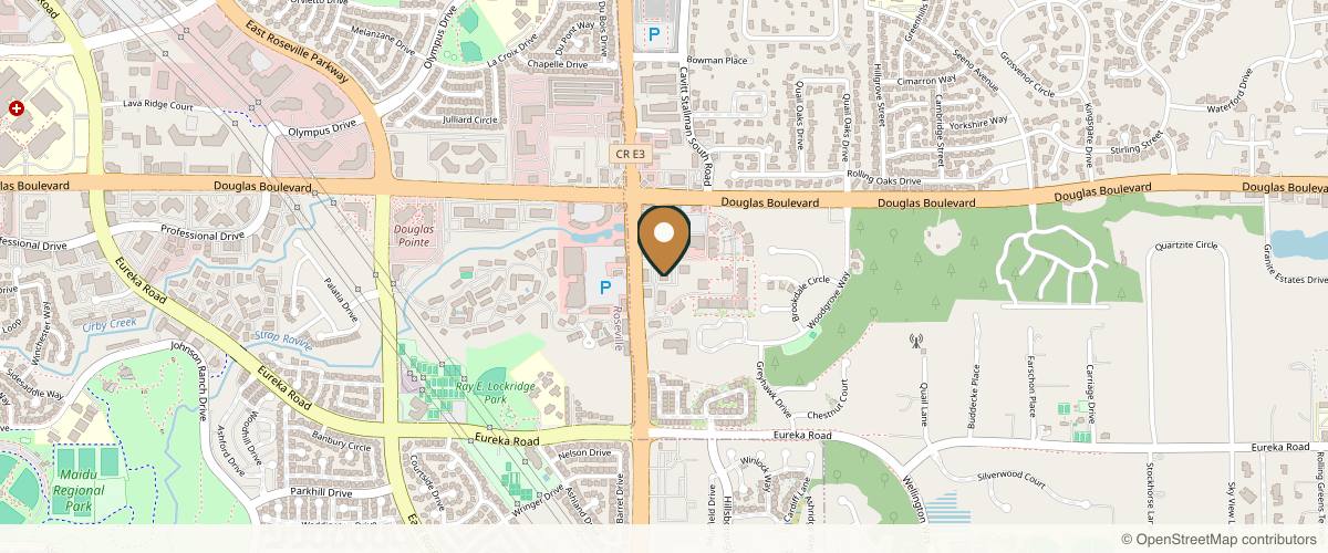 Map showing Wayne I. Yamahata, MD in Roseville, California