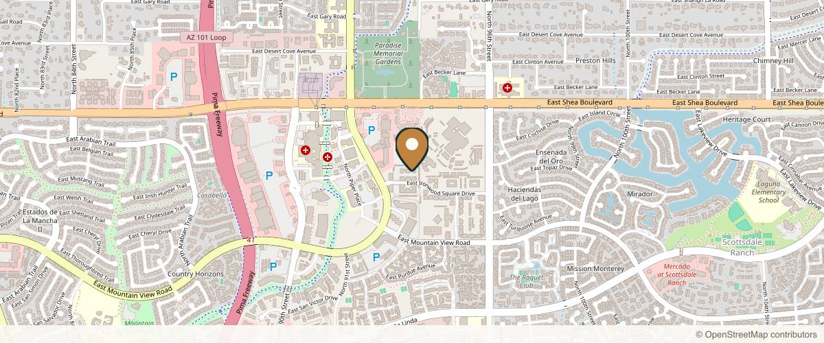 Map showing Weinrach Plastic Surgery Scottsdale in Scottsdale, Arizona