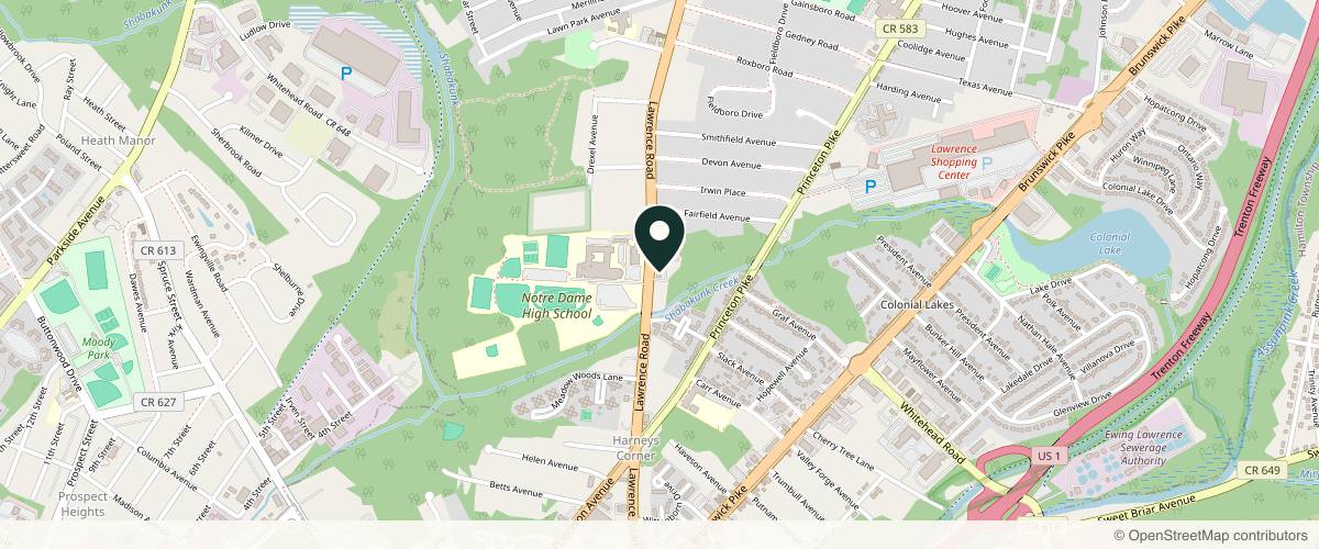 Map showing Wellness Dermatology in Princeton, New Jersey