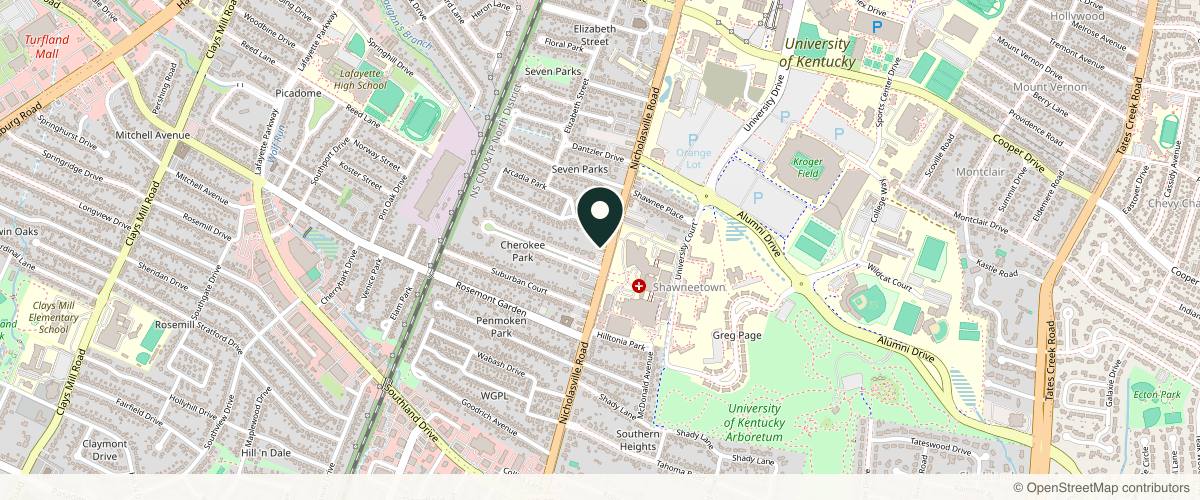 Map showing Wells Plastic Surgery & Skin Care in Lexington, Kentucky