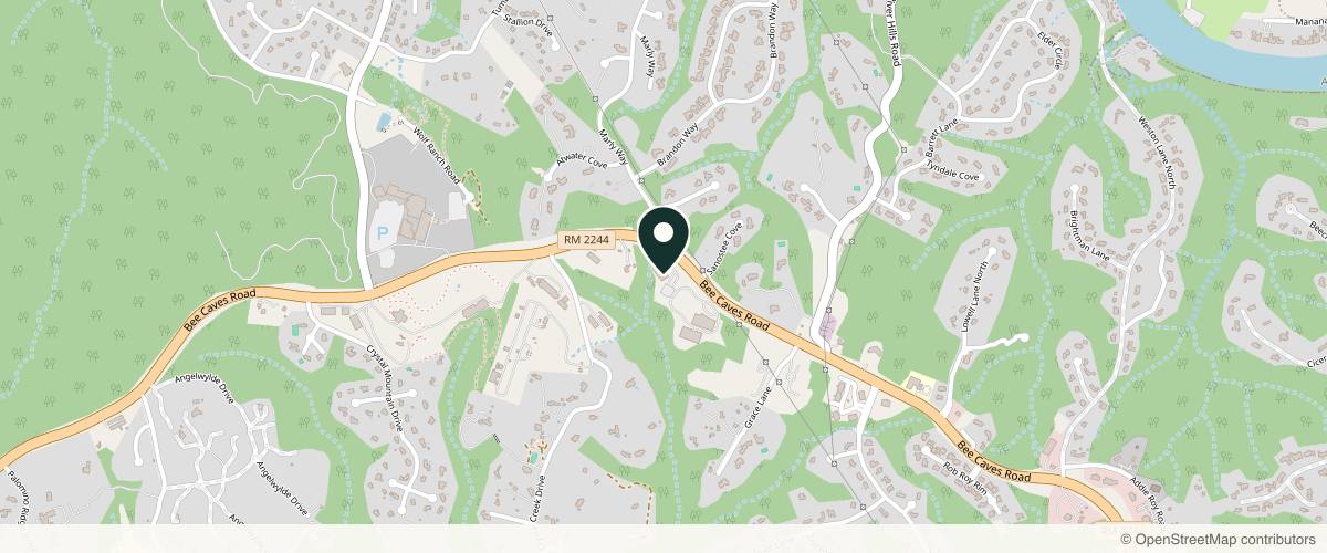 Map showing Westlake Dermatology & Cosmetic Surgery in Austin, Texas