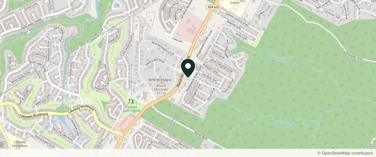 Map showing Westlake Dermatology & Cosmetic Surgery - Lakeway in Austin, Texas