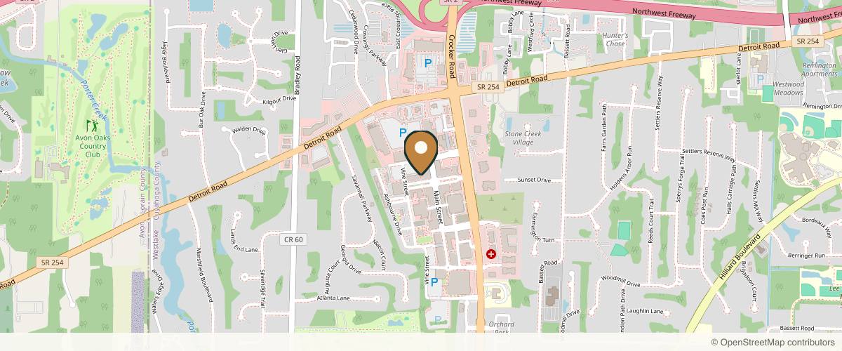 Map showing Westlake Plastic Surgery and Medical Spa in Cleveland, Ohio