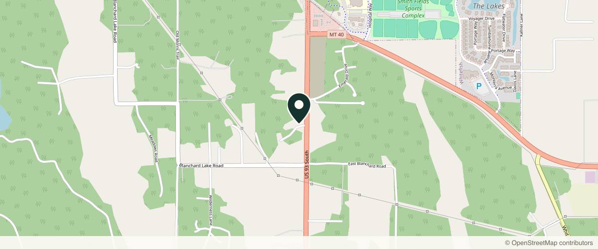 Map showing Whitefish Plastic Surgery and Medspa in Missoula, Montana