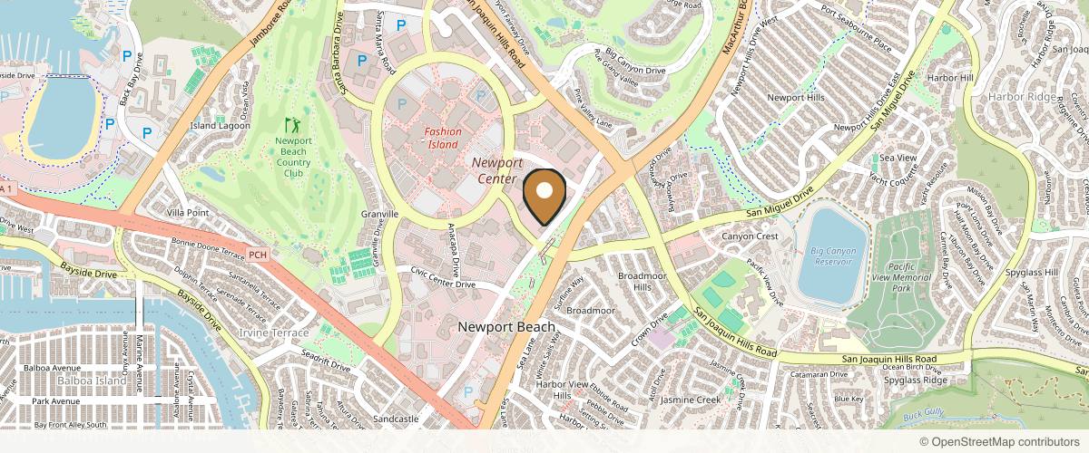 Map showing Wirth Plastic Surgery in Newport Beach, California