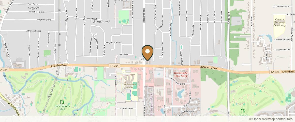 Map showing WNY Plastic Surgery: Andrew P. Giacobbe, MD, FACS in Buffalo, New York