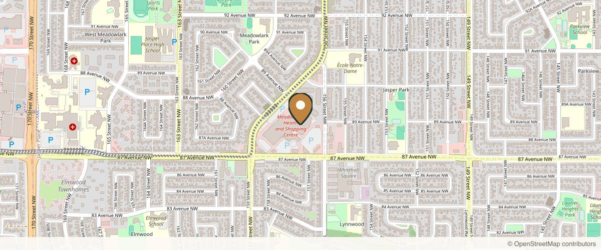 Map showing Wolfli James Dr in Edmonton, Alberta