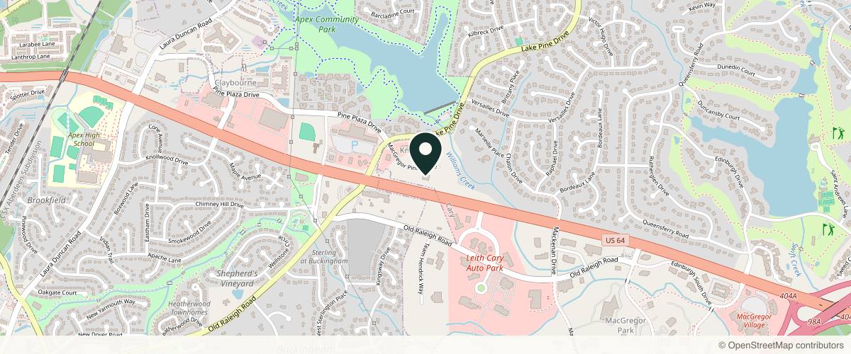 Map showing Zain Husain, MD in Raleigh, North Carolina