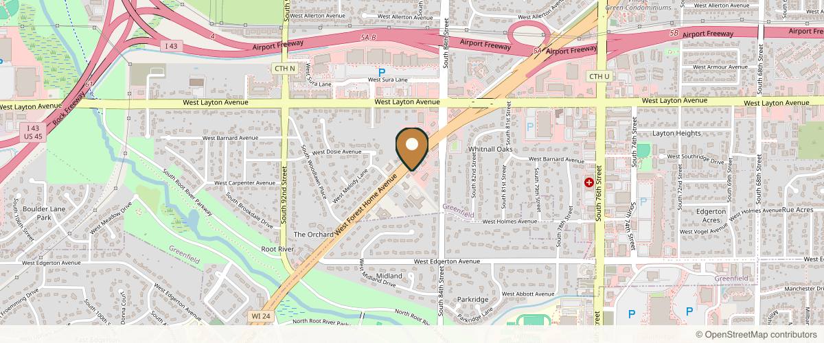 Map showing Zelko Aesthetics in Milwaukee, Wisconsin