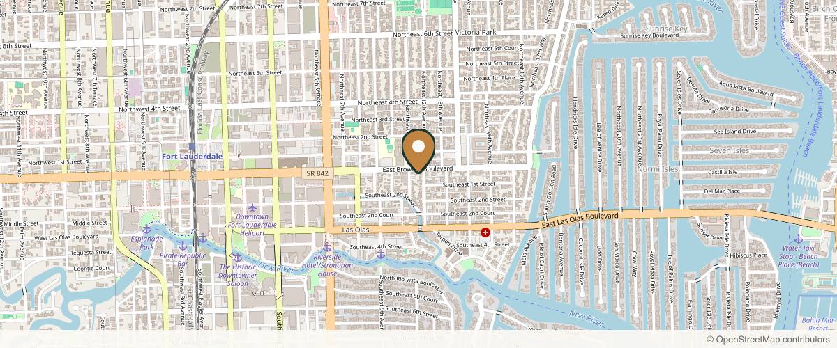 Map showing Zoran Potparic, MD in Fort Lauderdale, Florida